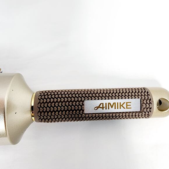 AIMIKE Gold Round  2.1 Inch Barrel Hair Brush Nano Thermal Ceramic & Ionic Tech - Picture 5 of 10